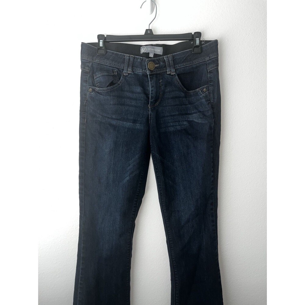 Wit & Wisdom Women's Dark Wash Blue Denim Petite 5-Pocket Jeans Size 6P